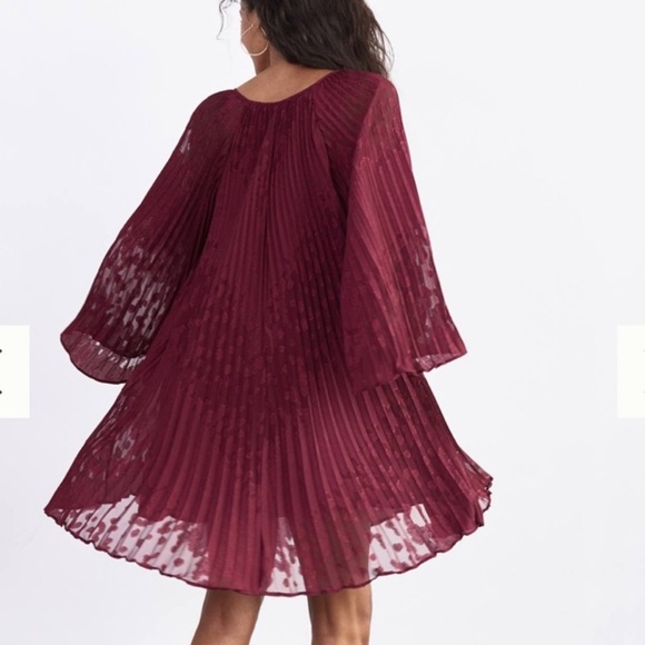 NWT Anthropologie Toulon Mini Pleated Dress - Picture 2 of 7